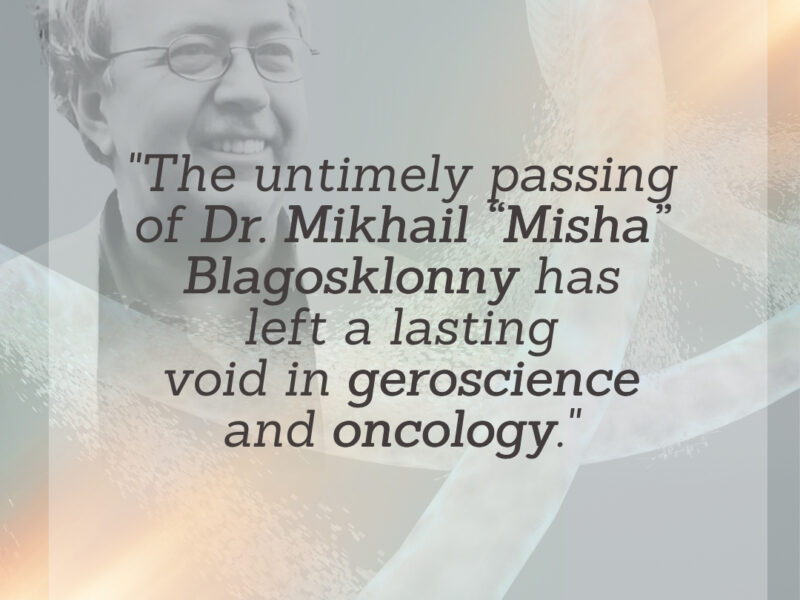 Dr. Mikhail Blagosklonny