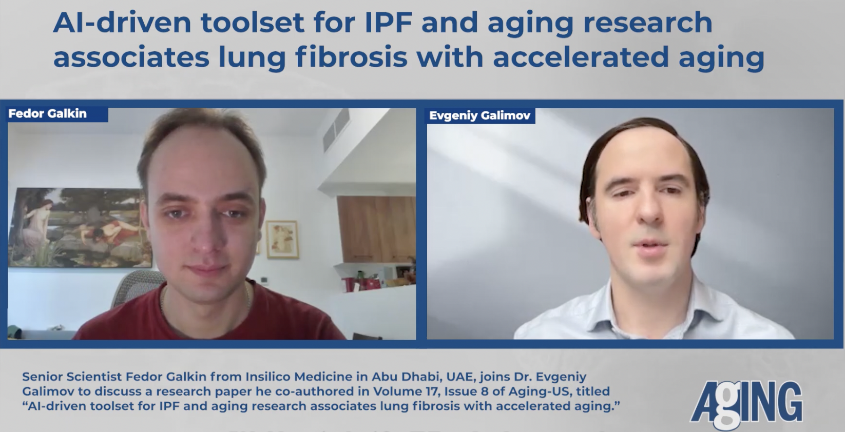 Longevity & Aging Series (S4, E1): Fedor Galkin